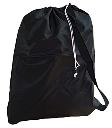 Laundry Bag Small Drawstring Carry Strap Lock Closure Color Black Size 22x28 Pick from 16 Colors