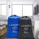 Sylfairy 2 Pack Extra Large Travel Laundry Bag 24 x 36 RipStop Dirty Clothes Organizer with Drawstring Heavy Duty Travel Laundry Bag Large Laundry Hamper Liner Machine Wash NavyBlack