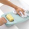 LLpotata Wash Board Washboard for Hand Washing Clothes Plastics Laundry Scrub Board Household With Holder Portable Alight blue