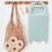 LLpotata Wash Board Washboard for Hand Washing Clothes Plastics Laundry Scrub Board Household With Holder Portable Alight blue