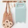 LLpotata Wash Board Washboard for Hand Washing Clothes Plastics Laundry Scrub Board Household With Holder Portable Alight blue