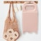 LLpotata Wash Board Washboard for Hand Washing Clothes Plastics Laundry Scrub Board Household With Holder Portable Alight pink