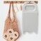 LLpotata Wash Board Washboard for Hand Washing Clothes Plastics Laundry Scrub Board Household With Holder Portable Aoffwhite
