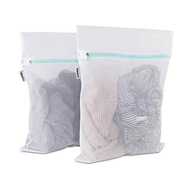 Mamlyn Mesh Laundry Bag for Delicates Wash Bag for Underwear and Lingerie Makeup Organizer Bag 2 Medium