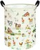 ACMUUNI Collapsible Kids Laundry Basket Clothes Hamper Foldable Storage Organizer Bin Toy Clothes Storage with Handles for Boys Girls Bedroom Room Decor Farm