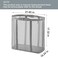 HGZBS Mesh Bag with Handles Collapsible Laundry Basket Foldable Laundry Bag Breathable Folding Beach BagSpacesaving Travel Tote Bags 1 Grey