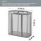 HGZBS Mesh Bag with Handles Collapsible Laundry Basket Foldable Laundry Bag Breathable Folding Beach BagSpacesaving Travel Tote Bags 1 Grey