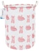 ONOEV Collapsible Laundry HamperWaterproof Cotton Canvas Storage Basket with Reinforced Handles for Bedroom Bathroom Dorm Home Organization Pink lace dance shoes
