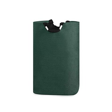 Qilmy Hunter Green Laundry Hamper Large Waterproof with Handle Laundry Baskets Foldable Lightweight Store Basket for Bathroom Bedroom