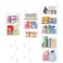 Sonyabecca 5Tier Hanging Laundry Basket Organizer Foldable Wire Shelf Basket with 4 Large Hooks 165 360Rotating Hooks SpaceSaving Laundry Room Organization for Wardrobe Closet White Patent