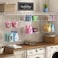 Sonyabecca 5Tier Hanging Laundry Basket Organizer Foldable Wire Shelf Basket with 4 Large Hooks 165 360Rotating Hooks SpaceSaving Laundry Room Organization for Wardrobe Closet White Patent
