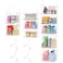 Sonyabecca 5Tier Hanging Laundry Basket Organizer Foldable Wire Shelf Basket with 4 Large Hooks 165 360Rotating Hooks SpaceSaving Laundry Room Organization for Wardrobe Closet White Patent