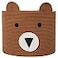 Cottonphant Large Cotton Rope Basket Woven Laundry Hamper Cloth Storage Bin for Bedroom Orange Brown 18x15