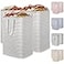 Lifewit 3 Pack Laundry Basket 80L Each Collapsible Clothes Hamper with Reinforced Handles Freestanding Waterproof Design for Bedroom and Laundry Room Grey 240L Total