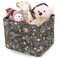 ANKICK Storage Basket Boho Fabric Large Collapsible Floral Laundry Nursery Hamper Portable Folding Storage for Clothes Toys Blue