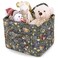 ANKICK Storage Basket Boho Fabric Large Collapsible Floral Laundry Nursery Hamper Portable Folding Storage for Clothes Toys Blue