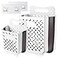 Pansyling Plastic Collapsible Hanging Laundry Baskets with Carry Handle SpaceSaving Wall Hanging Laundry Basket Durable Tall Folding Plastic Laundry Hamper Waterproof Dirty Clothes Organizer XLL