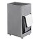 Chrislley 90L Rolling Laundry Basket Large Laundry Hamper with Wheels Collapsible Hamper Tall Storage Cart Foldable Clothes Organizer Grey