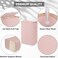 BALEINE Laundry Hamper with Lid Tall Laundry Baskets with Bamboo Pull Handles Large Laundry Bin with Internal Support 26 Gal100L Pink