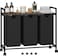 Homedawn Laundry Hamper Laundry Basket Laundry Sorter with 3 PullOut and Removable Bags Shelf Laundry Room Storage with Table for Bathroom Bedroom 3 x 115 Gal 434L Rustic Brown