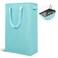 Odonata Slim Laundry Hamper Handles Collapsible Laundry Basket Thin Dirty Clothes Basket Narrow Laundry Bag Foldable Dirty Hamper 45L Baby Blue