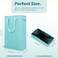 Odonata Slim Laundry Hamper Handles Collapsible Laundry Basket Thin Dirty Clothes Basket Narrow Laundry Bag Foldable Dirty Hamper 45L Baby Blue