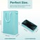 Odonata Slim Laundry Hamper Handles Collapsible Laundry Basket Thin Dirty Clothes Basket Narrow Laundry Bag Foldable Dirty Hamper 45L Baby Blue