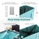 Odonata Slim Laundry Hamper Handles Collapsible Laundry Basket Thin Dirty Clothes Basket Narrow Laundry Bag Foldable Dirty Hamper 45L Baby Blue