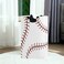 Pfrewn Red Stitching Baseball Large Laundry Basket Softball Laces Collapsible Laundry Hamper with Handles Waterproof Clothes Washing Bin Dirty Baskets Storage for Home College Dorm Bathroom