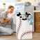 Pfrewn Red Stitching Baseball Large Laundry Basket Softball Laces Collapsible Laundry Hamper with Handles Waterproof Clothes Washing Bin Dirty Baskets Storage for Home College Dorm Bathroom