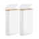 Fiona's magic Slim Laundry Hamper with Lid by Fionas magic 63L Narrow Laundry Basket with Removable Bag White Collapsible Dirty Clothes Basket Thin Tall Storage Basket for Bathroom Bedroom White 2Pack