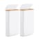 Fiona's magic Slim Laundry Hamper with Lid by Fionas magic 63L Narrow Laundry Basket with Removable Bag White Collapsible Dirty Clothes Basket Thin Tall Storage Basket for Bathroom Bedroom White 2Pack