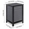 SMIBUY Double Laundry Hamper with Lid 120L Bamboo Laundry Basket with Removable Liner Bag 2Section Clothes Divider Laundry Sorter for Laundry Room Bathroom Bedroom Black