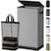 SOLEDI Laundry Hamper with Lid 100L Large Tall Collapsible Laundry Basket Clothes Hamper with Bag Removable Easy to Carry Dirty Hampers for Bedroom Bathroom Dorm College Grey