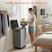 SOLEDI Laundry Hamper with Lid 100L Large Tall Collapsible Laundry Basket Clothes Hamper with Bag Removable Easy to Carry Dirty Hampers for Bedroom Bathroom Dorm College Grey