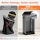 SOLEDI Laundry Hamper with Lid 100L Large Tall Collapsible Laundry Basket Clothes Hamper with Bag Removable Easy to Carry Dirty Hampers for Bedroom Bathroom Dorm College Grey