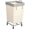 STO STO Laundry Hamper with Wheels 160L Rolling Laundry Sorter Cart with Heavy Duty Steel Frame Large Clothes Hamper with Handles for Bedroom Bathroom Laundry Room Beige and Gray