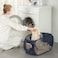 HONOMA Sturdy Mesh Laundry Hamper Basket BagPop up Basket with Side Pocket for Laundry Room Bathroom Kids Room College Dorm or Travel Pop Horizontal Pink