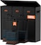 Vexalora 185L Laundry Hamper 3 Section Laundry Hamper with Lid Dirty Clothes Hamper with 3 Removable Washing Bags Extra Large Laundry Basket Organizer for Bedroom Laundry Room Dorm Black