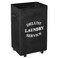 WOWLIVE Large Rolling Laundry Basket Wheels 90L Collapsible Tall Laundry Hamper Handle Foldable Dirty Clothing Basket Fold up Rectangular Hampers for Laundry Dorm Room Black