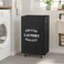 WOWLIVE Large Rolling Laundry Basket Wheels 90L Collapsible Tall Laundry Hamper Handle Foldable Dirty Clothing Basket Fold up Rectangular Hampers for Laundry Dorm Room Black