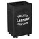 WOWLIVE Large Rolling Laundry Basket Wheels 90L Collapsible Tall Laundry Hamper Handle Foldable Dirty Clothing Basket Fold up Rectangular Hampers for Laundry Dorm Room Black