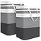 UrbAmerican 2Pack Large Laundry Bag WaterproofCollapsible Tall Clothes Hamper with Extended Handles for Clothes Toys in the Dorm and FamilyNO have Wire frame not stand up