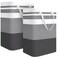 UrbAmerican 2Pack Large Laundry Bag WaterproofCollapsible Tall Clothes Hamper with Extended Handles for Clothes Toys in the Dorm and FamilyNO have Wire frame not stand up