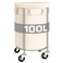Ollieroo Laundry Hamper with Wheels 100L Round Rolling Laundry Basket Sorter with Removable Bag Clothes Cart Organizer with Steel Frame for Bedroom Bathroom Laundry Room Beige