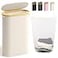Bathola Slim Laundry Hamper with Lid 60L Small Laundry Basket with HandlesRemovable Bag Thin Dirty Clothes Hampers for Laundry Narrow Laundry Hampers for Bedroom Aesthetic Beige