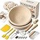 BAVIFY Wood Pulp Banneton Bread Proofing Baskets 9 Round Sourdough Basket