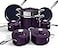 Nuwave Lux 13pc Forged Lightweight Cookware Set PFAS Free Healthy G10 Duralon Ceramic Coating Ultra NonStick StayCool Handles Works on All Cooktops Induction Ready