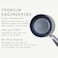 Made In Cookware ProCoat Non Stick 3 Piece Frying Pan Set Includes 8 10 12 5 Ply Stainless Clad Professional Cookware Crafted in USA Induction Compatible Graphite