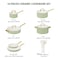 VONIKI Pots and Pans Set Non Stick Ceramic Cookware Set with Cooking Utensils Set Non Toxic Kitchen Cookware Sets Dutch Oven Pot with Lid Saucepan Set Saut Pan Frying Pan Set for Cooking Gifts